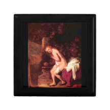 Susanna in bathtubs by Rembrandt Trinket Box