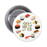 Sushi and Kanji 回転寿司 Pin