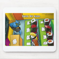 Sushi Bar Exam Funny Tees Mugs Gifts Etc. Mouse Mats