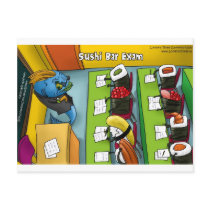 Sushi Bar Exam Funny Tees Mugs Gifts Etc. Post Card