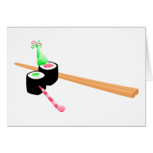 Sushi Birthday Greeting Cards