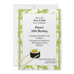 Sushi Birthday Invitation