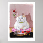 Sushi Cat Sashimi Sweetie Print