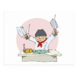 sushi chef postcards