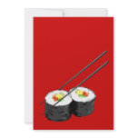 Sushi dinner party invitation