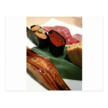 Sushi in Japan Postcard