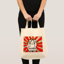 Sushi Maneki Neko Tote Bags