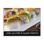 Sushi Party Invitations postcards