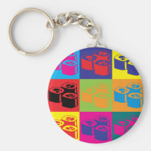Sushi Pop Art Keychains