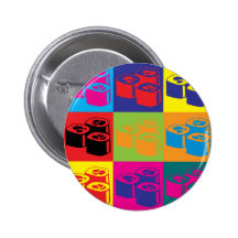 Sushi Pop Art Pinback Buttons