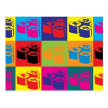 Sushi Pop Art Postcards