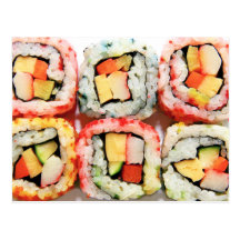 Sushi Postcard