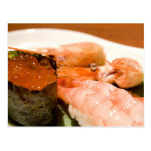 Sushi. Postcard