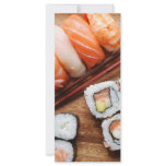 Sushi rack cards