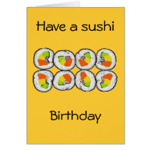 Sushi Sushi Card