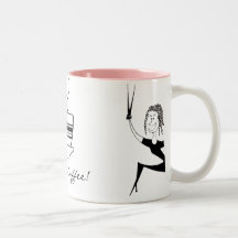 Susie Sharp Coffee Diva Line-art by B.B.B. Coffee Mugs