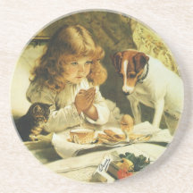 Suspense, Saying Our Prayers Charles Burton Barber Drink Coasters