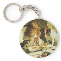 Suspense, Saying Our Prayers Charles Burton Barber Key Chains