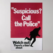 Suspicious Call The Police Posters