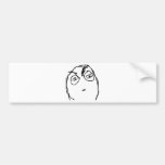 Suspicious Face Bumper Stickers