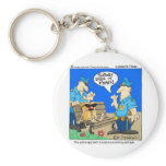 Suspicious Package Funny Police Cartoon Gifts keychains