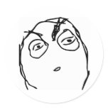 Suspicious Rage Face stickers