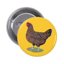 Sussex:  Speckled Hen Button