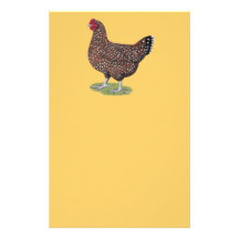 Sussex:  Speckled Hen Customized Stationery