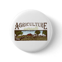 Sustainable Agriculture farm scene Pin