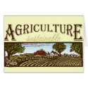 Sustainable Agriculture farm scene cards