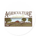 Sustainable Agriculture farm scene stickers