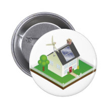 Sustainable renewable energy house pin