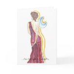 Susurro de la luna greeting card