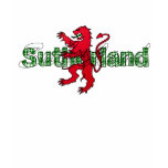 Sutherland Scottish lion Scottish Tartan clan t-shirts