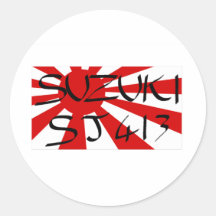 suzuki sj413 rising sun round stickers