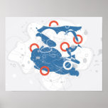 Suzukigo #2 - Retro-Modern Abstract Poster posters