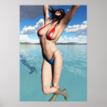 Suzy pinup babe poster