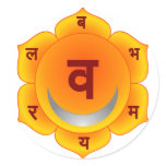 Svadhisthana The Sacral Chakra Round Sticker