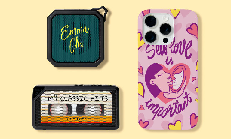 Browse our Electronics section to find customizable phone cases and more!