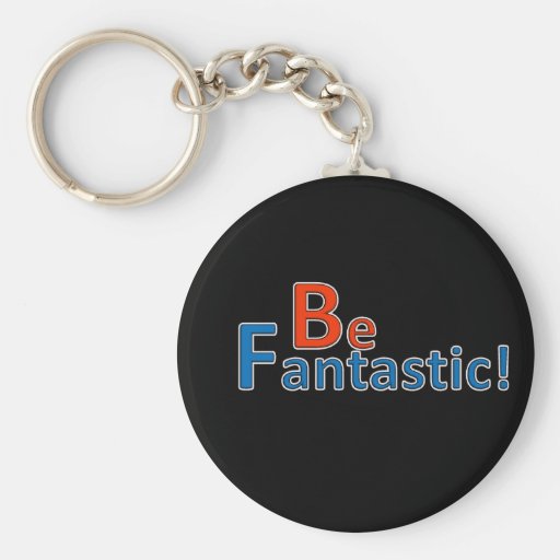 Be Fantastic Basic Round Button Key Ring