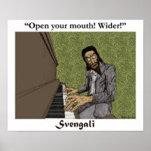 Svengali at the piano print
