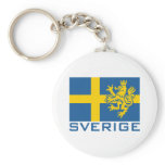 Sverige Flag keychains