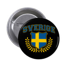 Sverige Pinback Button