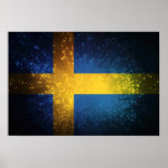 Sverige; Sweden Flag Print