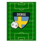 Sverige Sweden Soccer Postcard