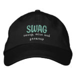 SWAG hat in black embroidered hats
