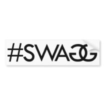 SWAGG, #SWAGG BUMPER STICKER