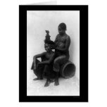 Swahili Women Fixing Hair 1902 Greeting Card