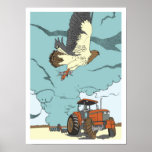 Swainson's Hawk and the Locusts Print