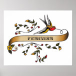 Swallow and Scroll with Feminism posters